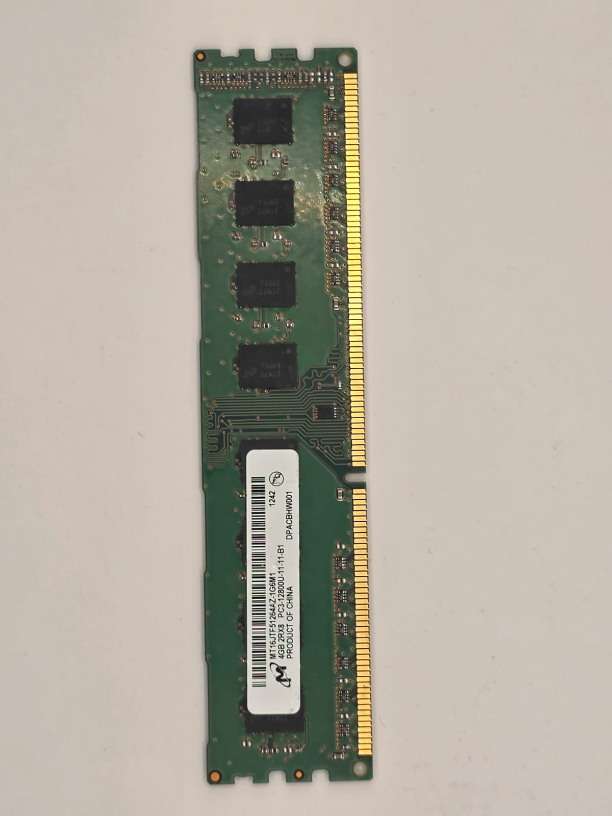 Micron 4GB DDR3-1333 PC3-10600U UDIMM Memory — MT16JTF25664AZ-1G4M1