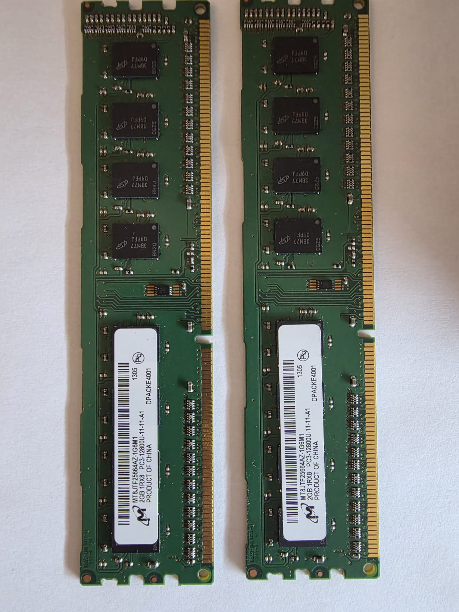 DDR3 4GB (2×2GB) Micron 1600 MHz RAM-Kit - MT8JTF25664AZ-1G6M1 — vue 2