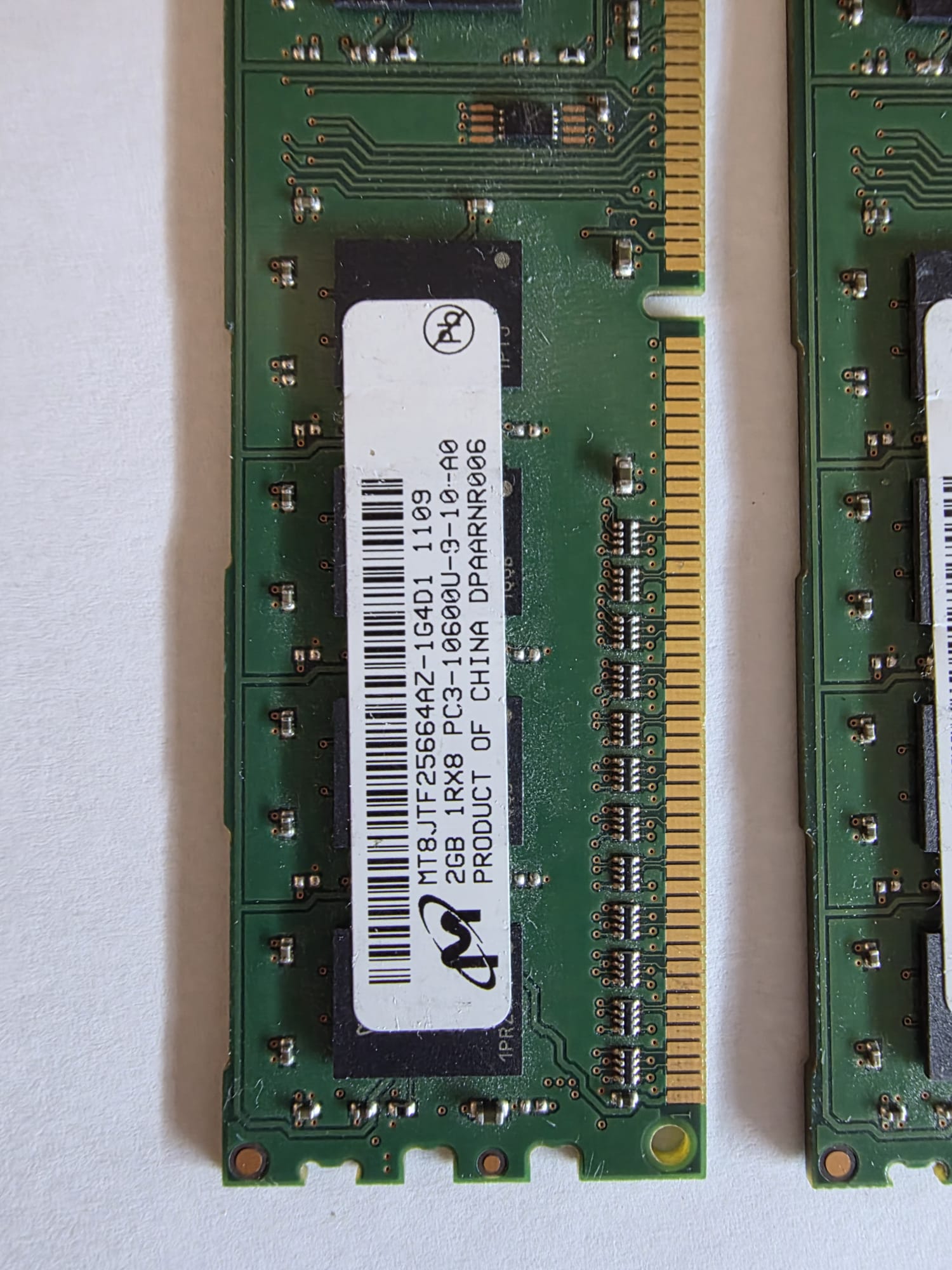 Kit RAM DDR3 4 Go (2×2 Go) Micron 1600 MHz - MT8JTF25664AZ-1G6M1