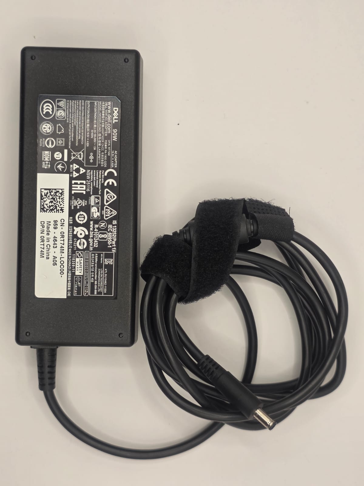 Dell chargeur AC adapter 90W, DP/N 0RT74W, CN-0RT74W-LOC00-959-4643-A05, 19.5V 4.62A