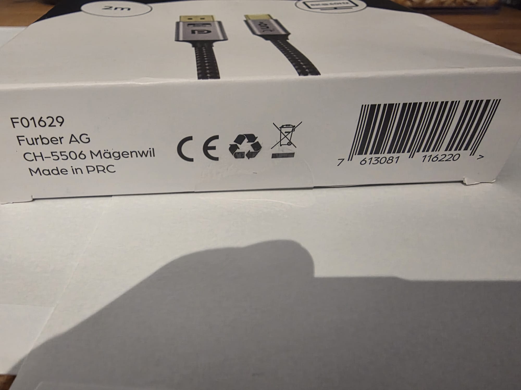 onit F01629 Cable USB-C vers DisplayPort 8K 60Hz 2m tresse nylon