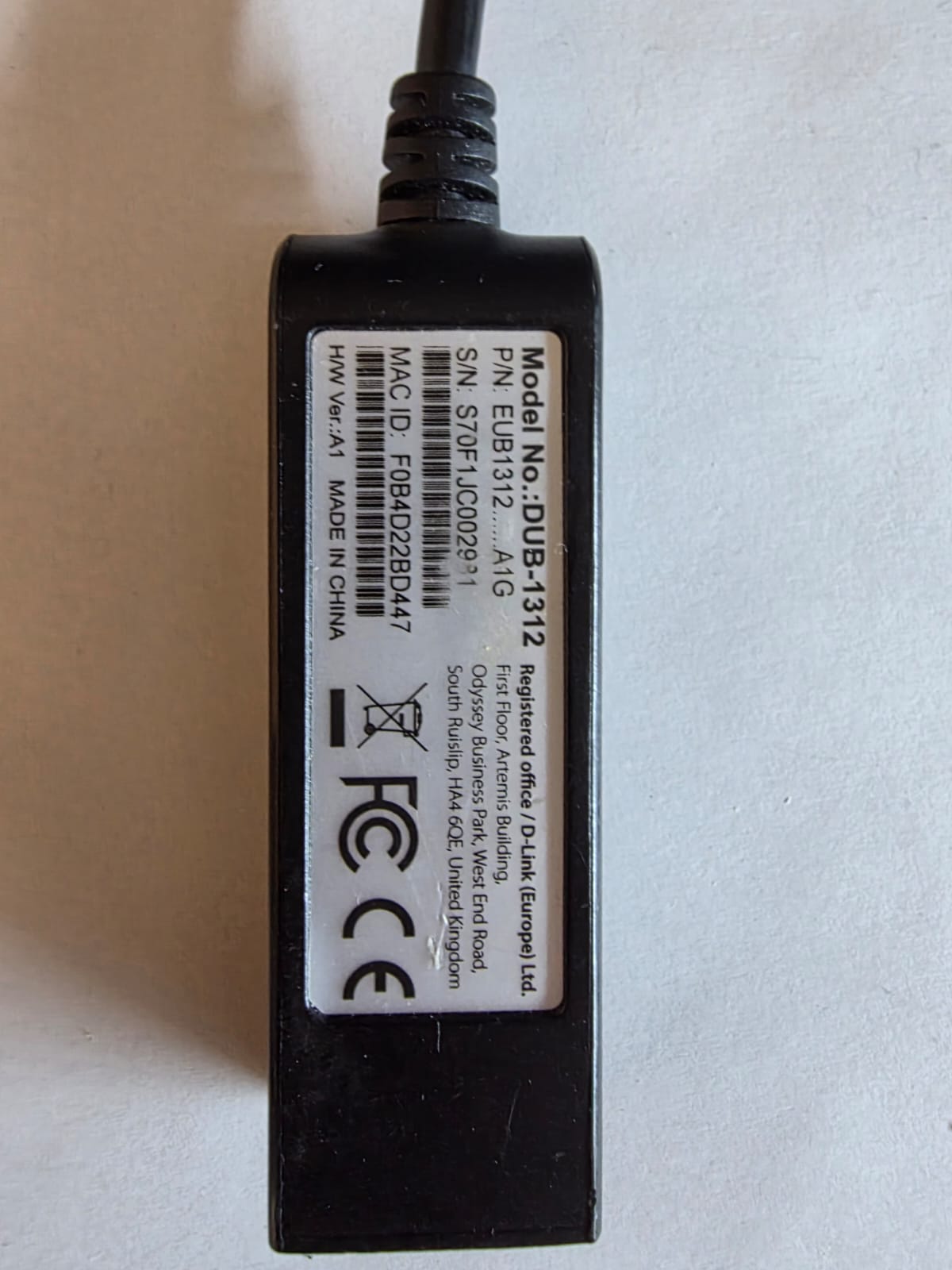 D-Link DUB-1312 Adaptateur USB 3.0 vers Gigabit Ethernet