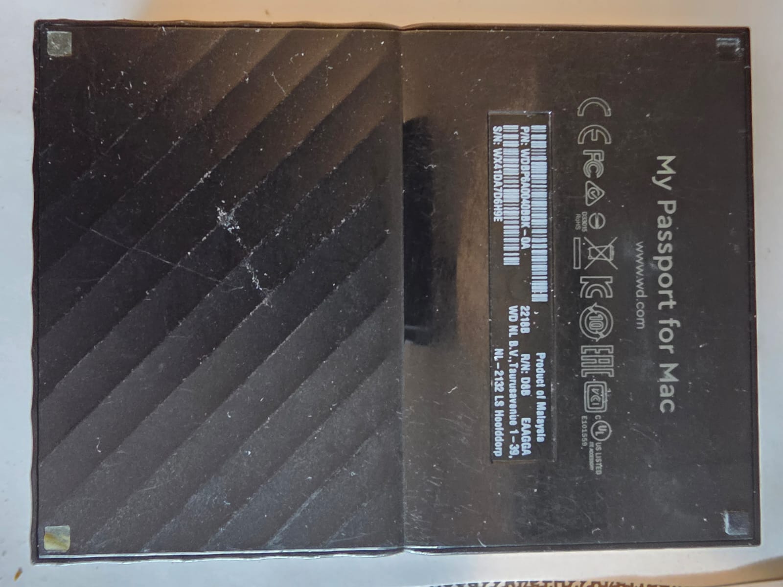 Western Digital My Passport for Mac 4To USB 3.0 disque externe 2.5"